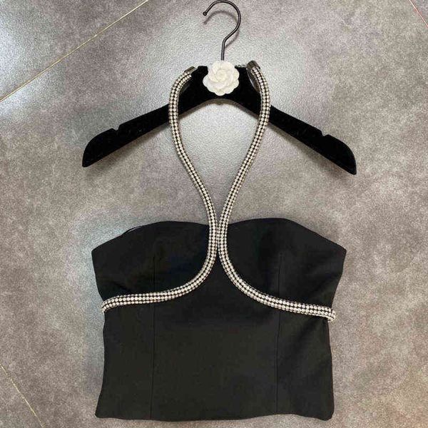 premium summer design diamonds chain halter sleeveless backless tank women crop gb515, White
premium summer design diamonds chain halter sleeveless backless tank women crop gb515, White