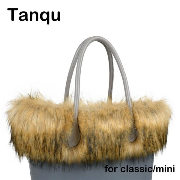 tanqu new women bag faux raccoons fur plush trim for o bag thermal plush decoration fit for classic big mini obag 210302, Black
tanqu new women bag faux raccoons fur plush trim for o bag thermal plush decoration fit for classic big mini obag 210302, Black