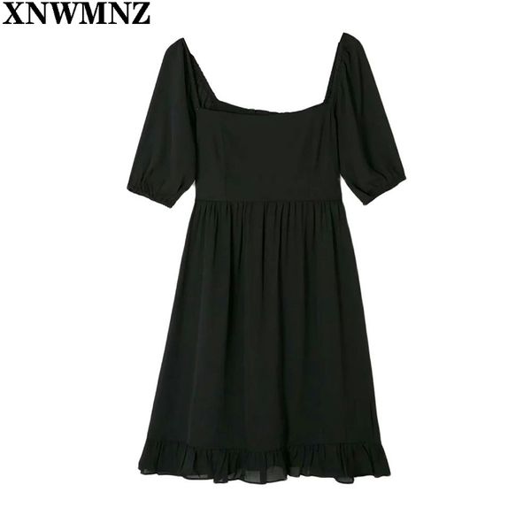 za dresses summer clothes for women vintage square neck short puff sleeve babydoll black mini elegant ruffle chiffon 210513, Black;gray
za dresses summer clothes for women vintage square neck short puff sleeve babydoll black mini elegant ruffle chiffon 210513, Black;gray