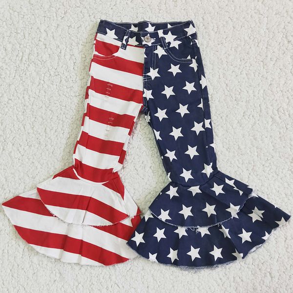 new fashion kids designer clothes girls jeans pants 4th of july boutique girl denim bell bottom pants soft baby kid jean pant wholesale, Blue
new fashion kids designer clothes girls jeans pants 4th of july boutique girl denim bell bottom pants soft baby kid jean pant wholesale, Blue