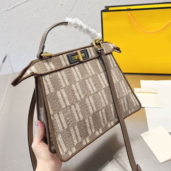 designer totes bag women peekboo handbag shoulder purse dove gray letter brocade fabric twist hardware crossbody bags chenille material deta
designer totes bag women peekboo handbag shoulder purse dove gray letter brocade fabric twist hardware crossbody bags chenille material deta