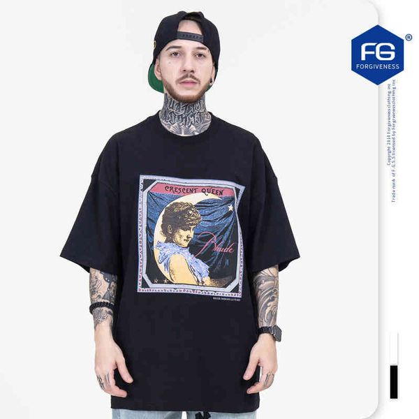 men's t-shirts fg menswear spring and summer trend br portrait printing casual loose short sleeve t-shirt for men women o7l3, White;black
men's t-shirts fg menswear spring and summer trend br portrait printing casual loose short sleeve t-shirt for men women o7l3, White;black