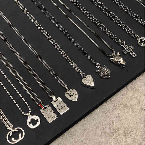 2023 designer new fashion jewelry sterling silver necklace for male female couples large double skeleton flower and key tiger pendant
2023 designer new fashion jewelry sterling silver necklace for male female couples large double skeleton flower and key tiger pendant