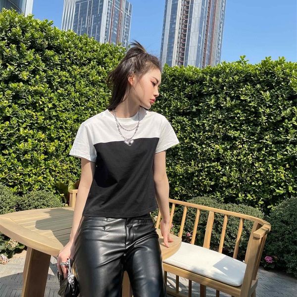 warehouse clothing stitching design triangle spring and summer new versatile simple round neck slim short sleeve t-shirt outlet_p6gz, White
warehouse clothing stitching design triangle spring and summer new versatile simple round neck slim short sleeve t-shirt outlet_p6gz, White