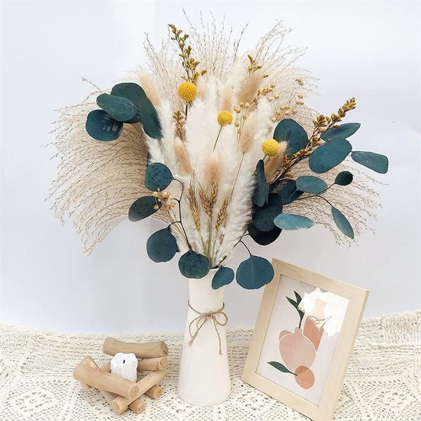 80pcs /8 various dried pampas flowers white pompous grass, preserved eucalyptus bunny tails flower reed for room wedding home decoration
80pcs /8 various dried pampas flowers white pompous grass, preserved eucalyptus bunny tails flower reed for room wedding home decoration