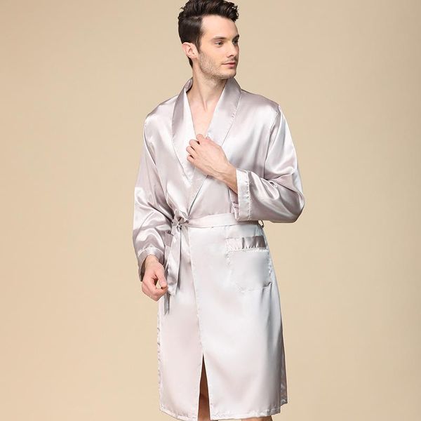 men's sleepwear men's sleepwear high-quality satin bathrobe nightgown men casual home nightwear lingerie silk pajama male sleep r, Black;brown
men's sleepwear men's sleepwear high-quality satin bathrobe nightgown men casual home nightwear lingerie silk pajama male sleep r, Black;brown