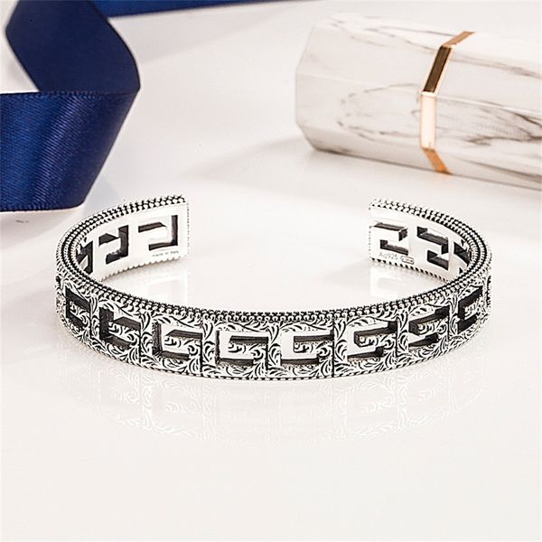 82% off online sale gujia double open bracelet silver hollow out wide men's women's bracelets, Black
82% off online sale gujia double open bracelet silver hollow out wide men's women's bracelets, Black