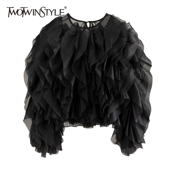 vintage patchwork ruffle shirt for women o neck lantern long sleeve solid elegant blouse female fashion style 210423, White
vintage patchwork ruffle shirt for women o neck lantern long sleeve solid elegant blouse female fashion style 210423, White