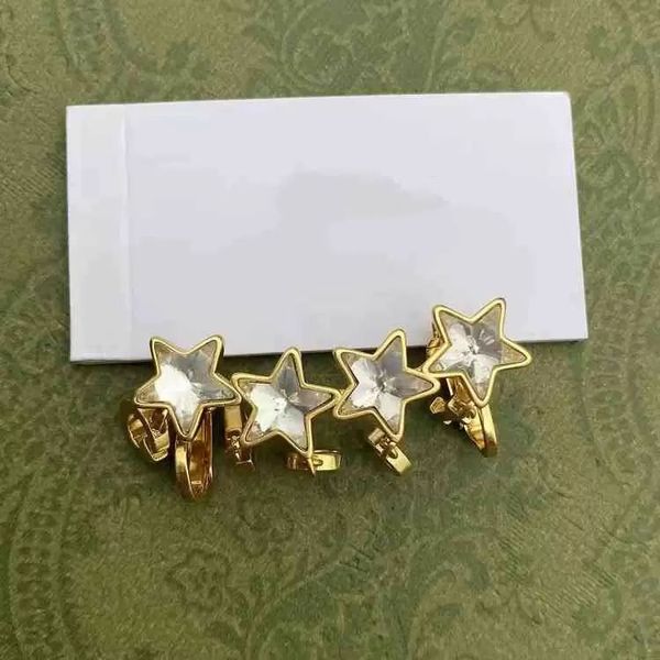 luxury charm earrings four five pointed star letters 925 silver needle ear clip designer brass single earrings jewelry for women, Golden
luxury charm earrings four five pointed star letters 925 silver needle ear clip designer brass single earrings jewelry for women, Golden