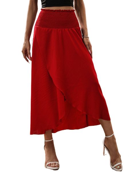 shirred paperbag waist tulip hem skirt j3lv#, Black
shirred paperbag waist tulip hem skirt j3lv#, Black
