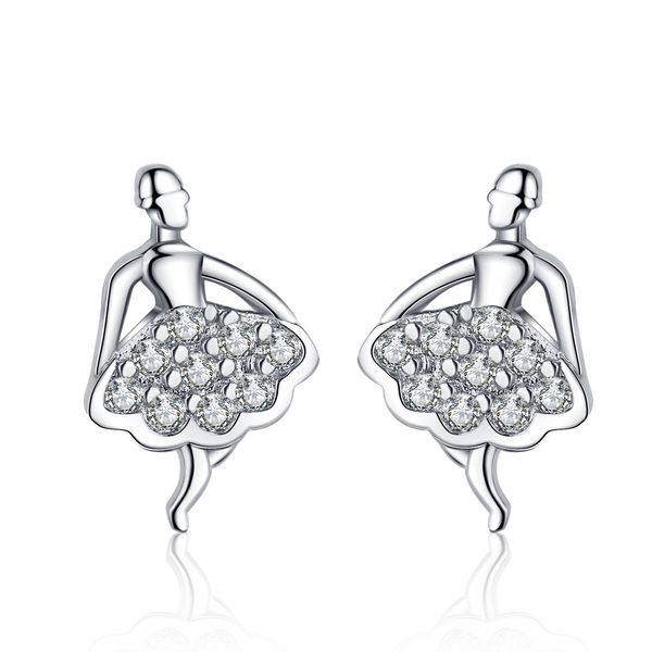 new korean version micro inlaid zircon fairy short earrings charms creative skirt jewelry, Golden
new korean version micro inlaid zircon fairy short earrings charms creative skirt jewelry, Golden