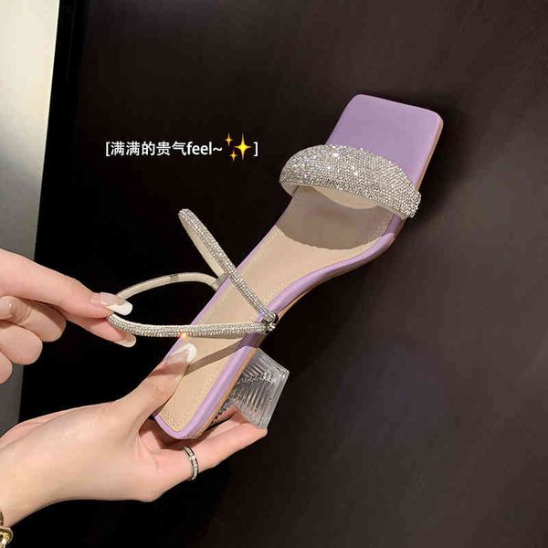 sandals flash one line sandals summer two wear fairy style square head high heels crystal slippers qplg, Black
sandals flash one line sandals summer two wear fairy style square head high heels crystal slippers qplg, Black
