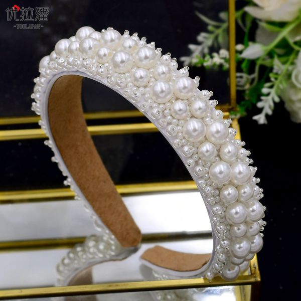full pearls headband headdress baroque crystal bridal headwear tiara rhinestone with wedding jewelry hair accessories bridal crowns headpiec, Silver
full pearls headband headdress baroque crystal bridal headwear tiara rhinestone with wedding jewelry hair accessories bridal crowns headpiec, Silver