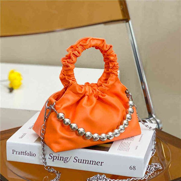 summer fashion young girl chain shoulder messenger bag women's casual beading hand-held small square bag orange handbags purse g220517
summer fashion young girl chain shoulder messenger bag women's casual beading hand-held small square bag orange handbags purse g220517