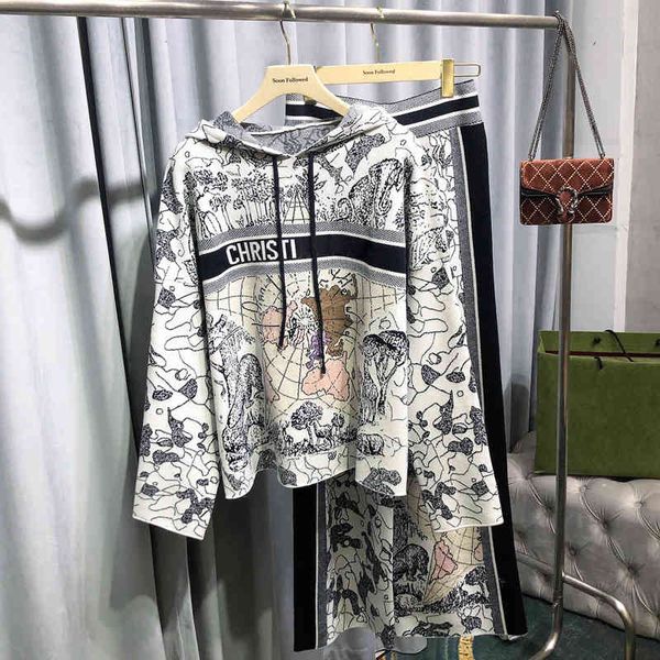 women's knits & tees pole sense knitted suit women's contrast map letter pattern hooded pullover sweater cashmere sweater + wide l, White
women's knits & tees pole sense knitted suit women's contrast map letter pattern hooded pullover sweater cashmere sweater + wide l, White