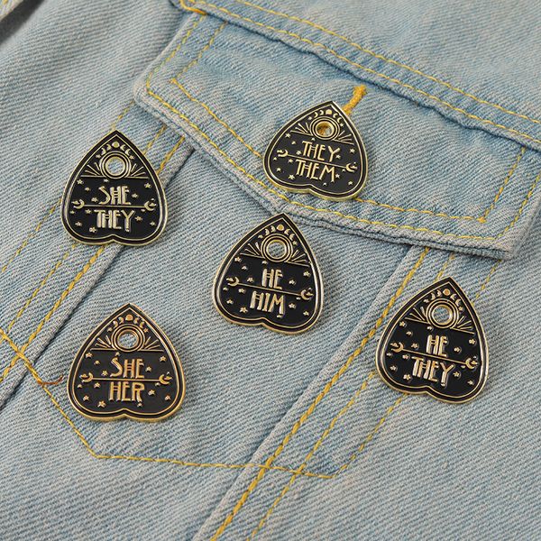 pronouns enamel pins custom she her he him they them brooches lapel badges punk black jewelry gift for friends, Blue
pronouns enamel pins custom she her he him they them brooches lapel badges punk black jewelry gift for friends, Blue