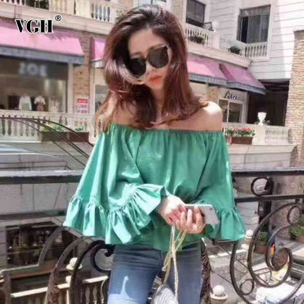green casual shirts for women slash neck three quarter sleeve patchwork ruffle short sweet blouses female fashion summer 210507, White
green casual shirts for women slash neck three quarter sleeve patchwork ruffle short sweet blouses female fashion summer 210507, White