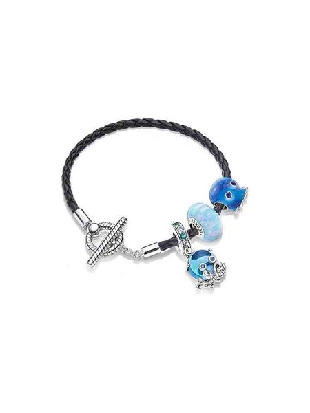 bracelet deep sea adventur bracelet new arrival 925 sterling sier braided leather rope diy original jewelry, Golden;silver
bracelet deep sea adventur bracelet new arrival 925 sterling sier braided leather rope diy original jewelry, Golden;silver