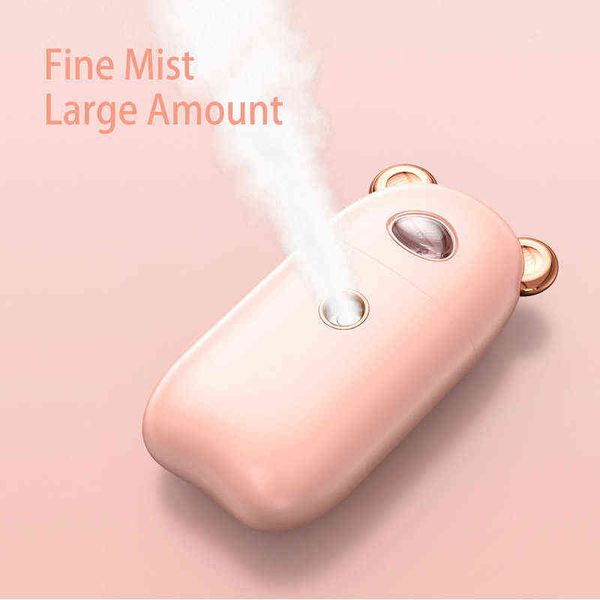 cute bear mini portable handheld cold spray facial steamer skin care mouisture nano mist for women sprayer usb charger 220507
cute bear mini portable handheld cold spray facial steamer skin care mouisture nano mist for women sprayer usb charger 220507