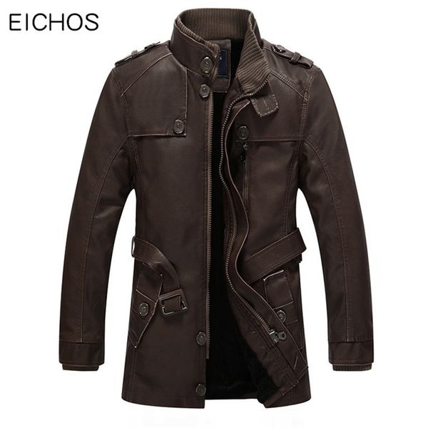 eichos winter leather jacket mens casual warm mens long leather trench coat washed pu leather motorcycle jacket plus size 4xl 201224, Black
eichos winter leather jacket mens casual warm mens long leather trench coat washed pu leather motorcycle jacket plus size 4xl 201224, Black