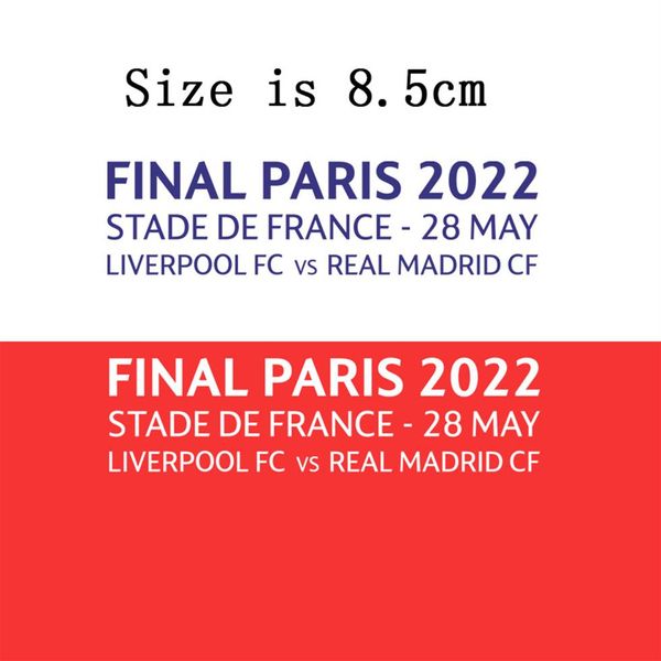 collectable final paris 2022 match details patch iron on heat transfer soccer badge patches343k
collectable final paris 2022 match details patch iron on heat transfer soccer badge patches343k