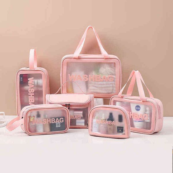 toiletry bag toiletries pouch transparent cosmetic bag six piece set pvc wash storage bath swimming beach pu matte bag 220707
toiletry bag toiletries pouch transparent cosmetic bag six piece set pvc wash storage bath swimming beach pu matte bag 220707