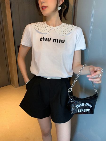 women's t-shirt designer 22 spring and summer new lapel doll collar contrast printed letters short sleeve t-shirt sweet style m8zm, White
women's t-shirt designer 22 spring and summer new lapel doll collar contrast printed letters short sleeve t-shirt sweet style m8zm, White