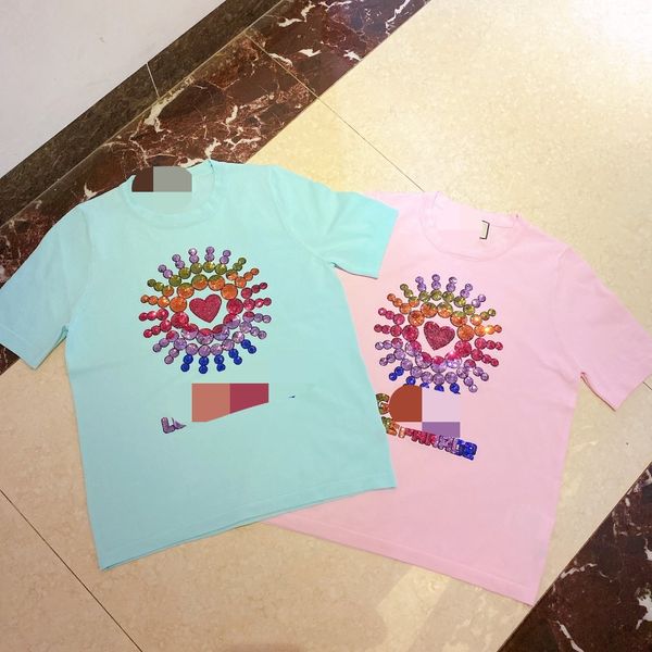 513 2022 summer t shirt black white pink blue pullover short sleeve crew neck black brand same style plaid luxury womens clothes dl, White;black
513 2022 summer t shirt black white pink blue pullover short sleeve crew neck black brand same style plaid luxury womens clothes dl, White;black