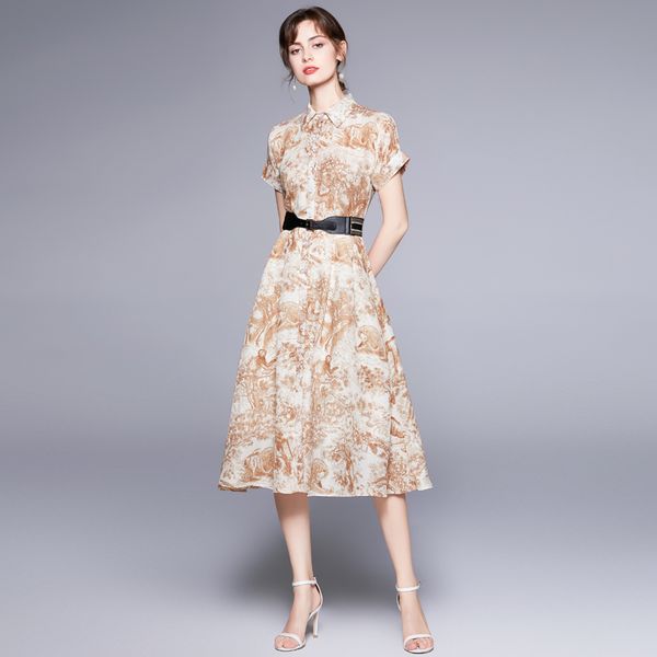 summer casual yellow print shirt dress woman designer short sleeve lapel button elegant slim a-line party dresses 2023 women clothes flowy c, Black;gray
summer casual yellow print shirt dress woman designer short sleeve lapel button elegant slim a-line party dresses 2023 women clothes flowy c, Black;gray