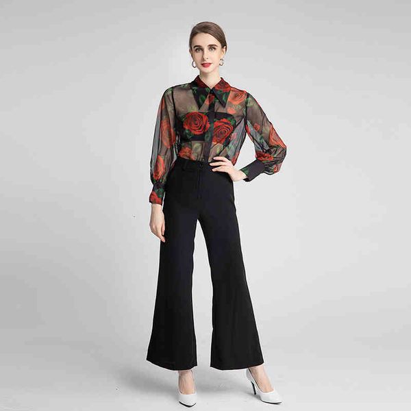 women's two piece pants rose two-piece pullover spring and summer 2022 perspective shirt slim fitting drape pants fashion suit women n0, White
women's two piece pants rose two-piece pullover spring and summer 2022 perspective shirt slim fitting drape pants fashion suit women n0, White