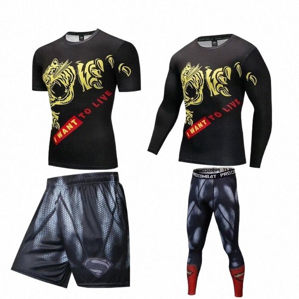 men's tracksuits mannen sport pak compressie t-shirt gym fitness running jogging training muay thai mma kit rashguard man jiu jitsu bjj, Gray
men's tracksuits mannen sport pak compressie t-shirt gym fitness running jogging training muay thai mma kit rashguard man jiu jitsu bjj, Gray