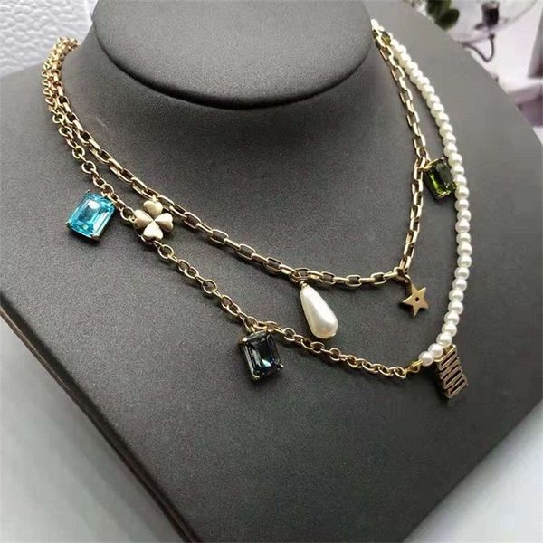 80% off outlets letter pearl colored stone pentagram two-layer necklace 2022 brass neck chain, Silver
80% off outlets letter pearl colored stone pentagram two-layer necklace 2022 brass neck chain, Silver