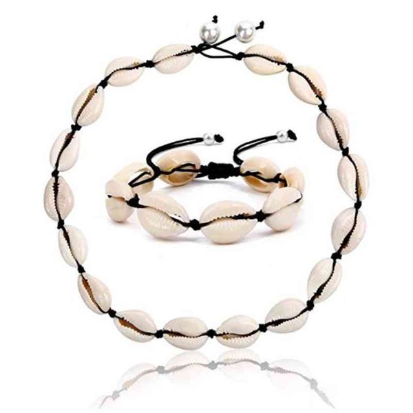 natural seashell and anklet bracelet set cowrie shell necklace wakiki hawaii beach gypsy jewelry for women girls, Silver
natural seashell and anklet bracelet set cowrie shell necklace wakiki hawaii beach gypsy jewelry for women girls, Silver