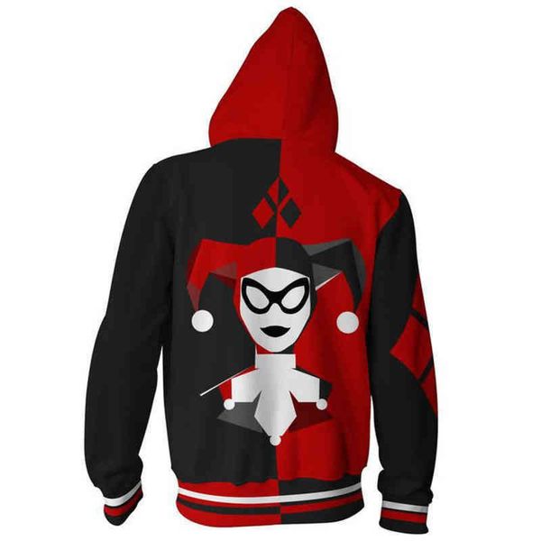 suicide squad cosplay men and women costumes harley quinn sweatshirt fashion zipper hoodie jackets sweatshirt tee jacket, Black
suicide squad cosplay men and women costumes harley quinn sweatshirt fashion zipper hoodie jackets sweatshirt tee jacket, Black