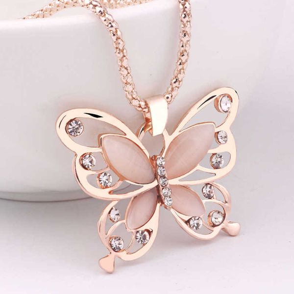 new fashion flawless women lady necklace choker pendent rose gold opal butterfly pendant exquisite sweater chain 2021, Silver
new fashion flawless women lady necklace choker pendent rose gold opal butterfly pendant exquisite sweater chain 2021, Silver
