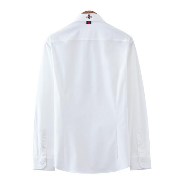 men's dress shirts mens classic bee embroidery standard-fit button up casual blouse covered business long sleeve shirtsmen's yn2t, White;black
men's dress shirts mens classic bee embroidery standard-fit button up casual blouse covered business long sleeve shirtsmen's yn2t, White;black