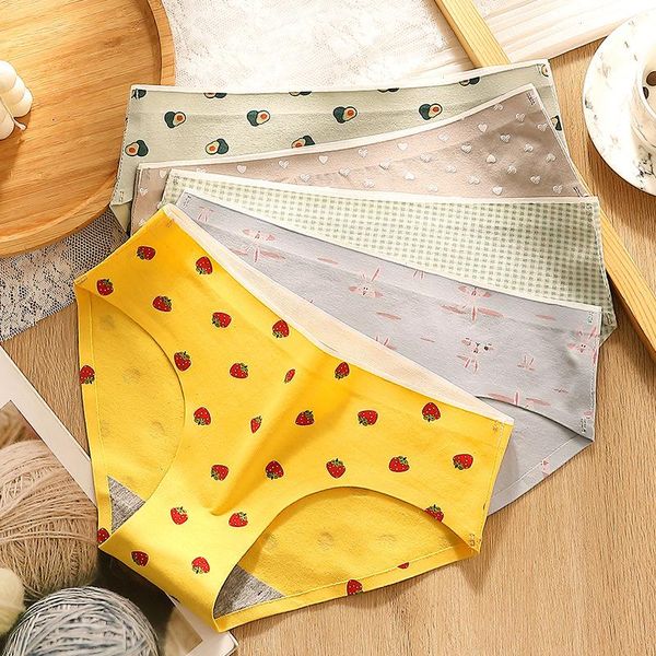 women cotton underwear panties traceless briefs mid waist printing ladies solid color underpants cute girl lingerie, Black;pink
women cotton underwear panties traceless briefs mid waist printing ladies solid color underpants cute girl lingerie, Black;pink