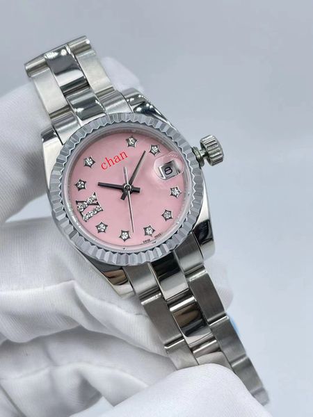 2022 new ladies pink diamond watch 28mm automatic mechanical stainless steel case strap, Slivery;brown
2022 new ladies pink diamond watch 28mm automatic mechanical stainless steel case strap, Slivery;brown