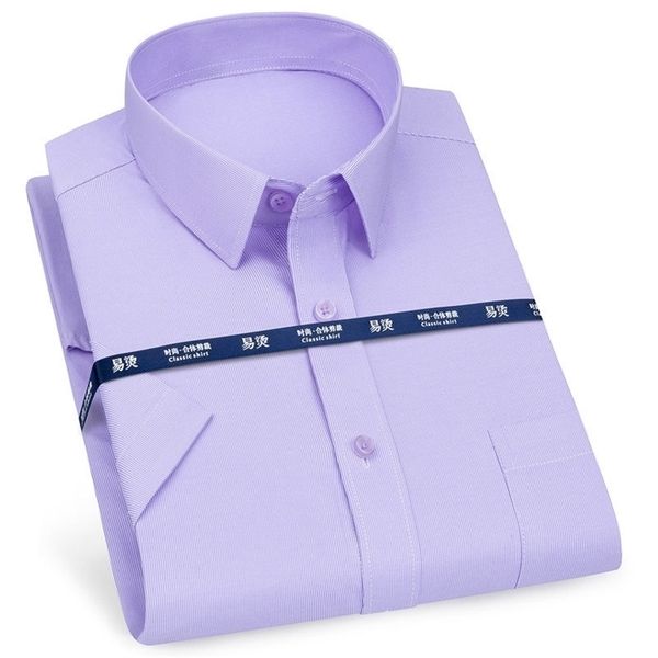 mens business casual short sleeve shirt classic plaid striped checked male social dress shirts purple blue 5xl plus large size 220322, White;black
mens business casual short sleeve shirt classic plaid striped checked male social dress shirts purple blue 5xl plus large size 220322, White;black