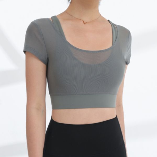 lu summer dew yoga clothes short sleeve fitness sports running net sweat-absorbing fake two-piece all-in-one underwear bra fitness clothes
lu summer dew yoga clothes short sleeve fitness sports running net sweat-absorbing fake two-piece all-in-one underwear bra fitness clothes