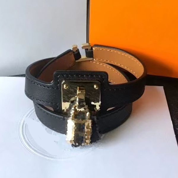 brand jewerlry real leather bracelet for women lock pendant double tourleather, Golden;silver
brand jewerlry real leather bracelet for women lock pendant double tourleather, Golden;silver