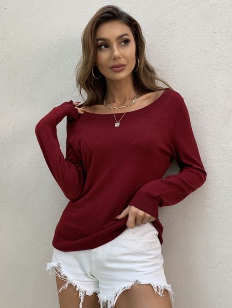 aamilife off shoulder solid sweater q91t#, White;black
aamilife off shoulder solid sweater q91t#, White;black