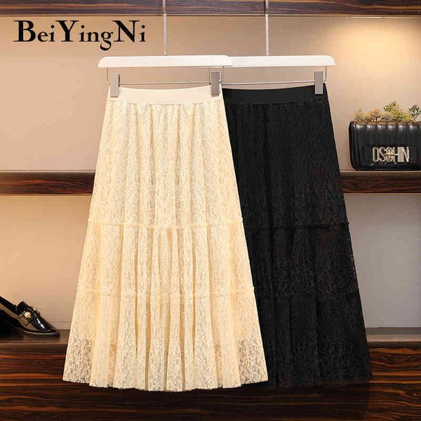 korean skirt women lace hollow out casual elegant midi skirts woman beautiful high street plus size falda mujer xl4xl 210427, Black
korean skirt women lace hollow out casual elegant midi skirts woman beautiful high street plus size falda mujer xl4xl 210427, Black