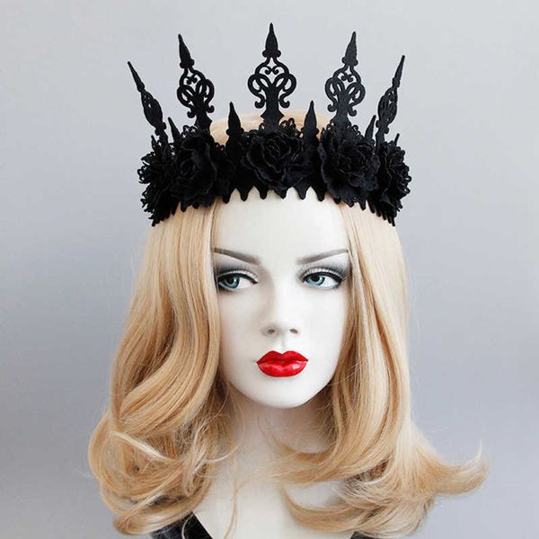 dark gothic style black headband crown halloween cos makeup masque show flower headbands halloween hair accessories, Silver
dark gothic style black headband crown halloween cos makeup masque show flower headbands halloween hair accessories, Silver