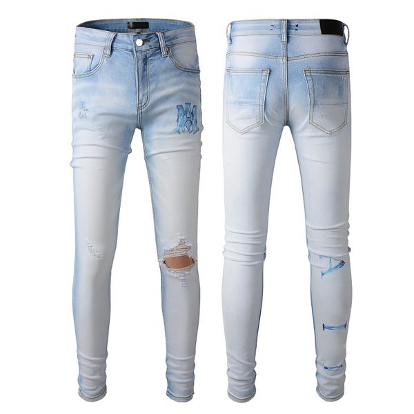22ss mens jeans hip hop style luxury designer denim pant distressed ripped biker jean slim fit motorcycle men clothing size 28-40, Blue
22ss mens jeans hip hop style luxury designer denim pant distressed ripped biker jean slim fit motorcycle men clothing size 28-40, Blue