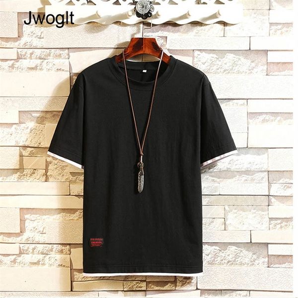 summer casual short sleeve mens t shirt daily wear fashion o neck solid colors cotton black white navy gray tees 210412, White;black
summer casual short sleeve mens t shirt daily wear fashion o neck solid colors cotton black white navy gray tees 210412, White;black