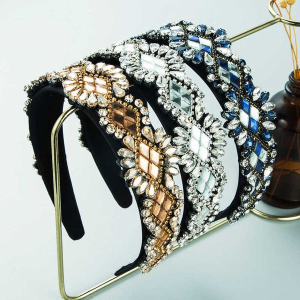 heming hair band baroque fashion super flash glass diamond splicing wide edge head band net red personalized hair band, Silver
heming hair band baroque fashion super flash glass diamond splicing wide edge head band net red personalized hair band, Silver