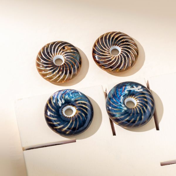 2022 new ribbed circle necklace pendant ceramic beads diy handcraft material accessories scattered beads, Black
2022 new ribbed circle necklace pendant ceramic beads diy handcraft material accessories scattered beads, Black