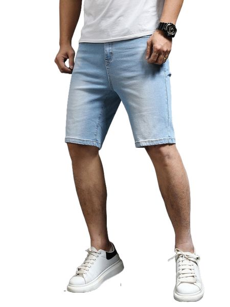 men bleach wash bermuda denim shorts 53n3#, White;black
men bleach wash bermuda denim shorts 53n3#, White;black