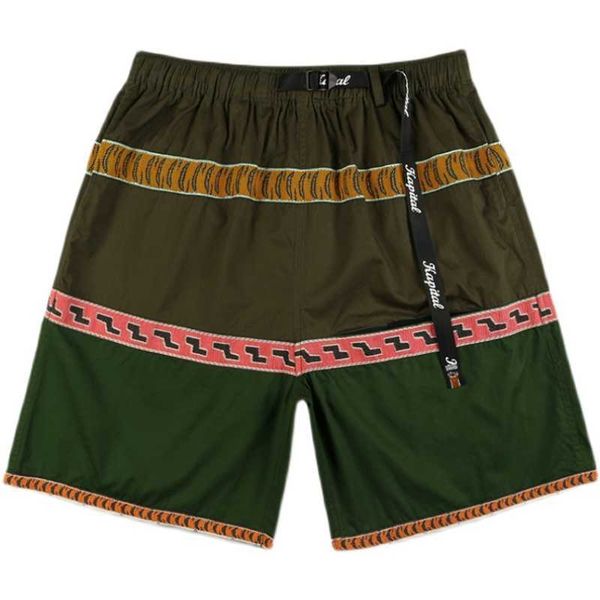 men's shorts kapital man hirata and hiro bicolor tiger stitched vintage belt casual shorts men's and women's capris, White;black
men's shorts kapital man hirata and hiro bicolor tiger stitched vintage belt casual shorts men's and women's capris, White;black
